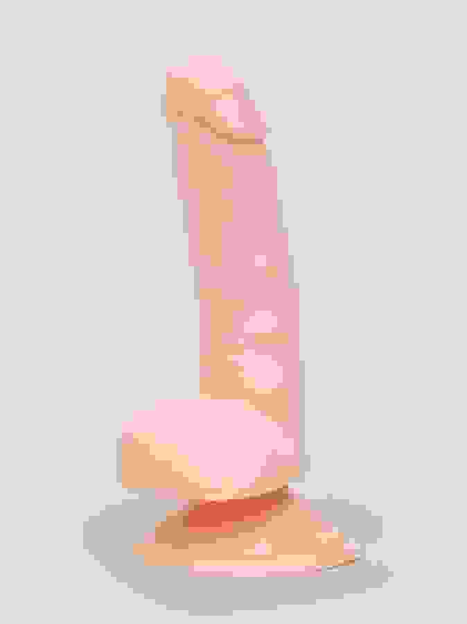 Lifelike Lover Classic Dual-Density Dildo with Moving Foreskin 6 Inch, Flesh Pink, hi-res
